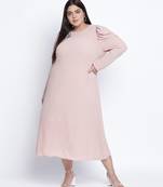 Bizzarie peach bon-bon moss plus size dress