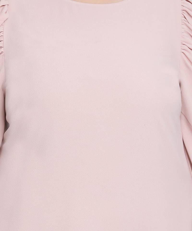 Bizzarie peach bon-bon moss plus size dress