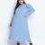 Dolphin Poly Dobby blue plus size dress