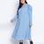 Dolphin Poly Dobby blue plus size dress