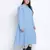 Dolphin Poly Dobby blue plus size dress