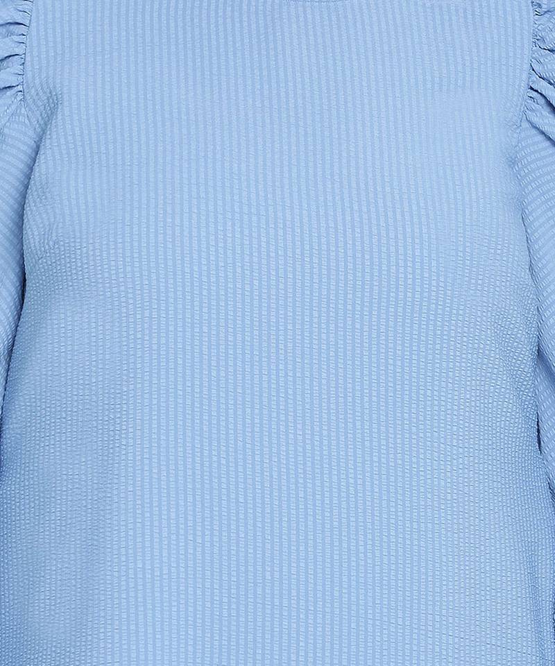 Dolphin Poly Dobby blue plus size dress