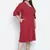 Pipa rust-red plus-size women dress.