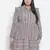 Cantallic geometric print button-down plus size dress