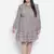 Cantallic geometric print button-down plus size dress