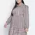 Cantallic geometric print button-down plus size dress