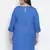 Dolphin solid blue plus size women dress