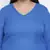 Dolphin solid blue plus size women dress