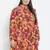 Floral bud button-down plus size dress