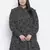 Jabllic black floral printv button down plus size dress
