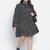 Jabllic black floral printv button down plus size dress
