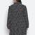 Jabllic black floral printv button down plus size dress