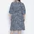 Lazzing Blue animal print button- down plus size women dress