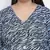 Lazzing Blue animal print button- down plus size women dress
