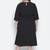 Paradise  solid black plus size women dress