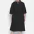 Paradise  solid black plus size women dress