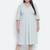 Pazzara light grey plus-size women's dress.