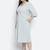 Pazzara light grey plus-size women's dress.
