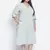 Pazzara light grey plus-size women's dress.
