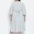 Pazzara light grey plus-size women's dress.