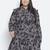 Precious floral print button-down plus size women dress