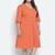 Razzing solid orange plus size women dress.