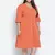 Razzing solid orange plus size women dress.