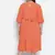 Razzing solid orange plus size women dress.