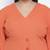 Razzing solid orange plus size women dress.