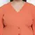 Razzing solid orange plus size women dress.