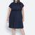 Razzy navy blue  elasticated plus size women dress