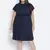 Razzy navy blue  elasticated plus size women dress