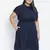 Razzy navy blue  elasticated plus size women dress