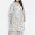 Rom pom animal print button - down plus size women dress
