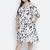 Tizzy white animal print plus size women dress
