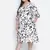 Tizzy white animal print plus size women dress