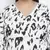 Tizzy white animal print plus size women dress