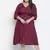 Wanic wine animal print plus size button - down dress