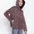 Cherubic muticolor women Quilted Hooded jacket