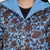 Heavenly Blue floral print women Quilted Hooded jacket