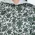 Glaring green floral print women Quilted Hooded jacket