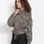Animal Print Tie-Up Jacket