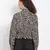 Animal Print Tie-Up Jacket