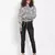 Snakeskin Print Tie-Up Jacket