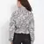 Snakeskin Print Tie-Up Jacket