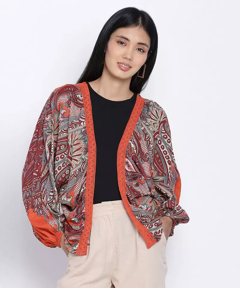 Full of life printed women shrug
