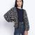 Chram plush  printed casual women shrug