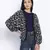 Chram plush  printed casual women shrug