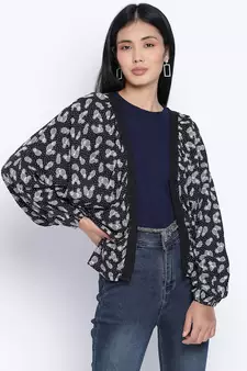 Chram plush  printed casual women shrug
