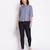 Royal pretty blue button down women top